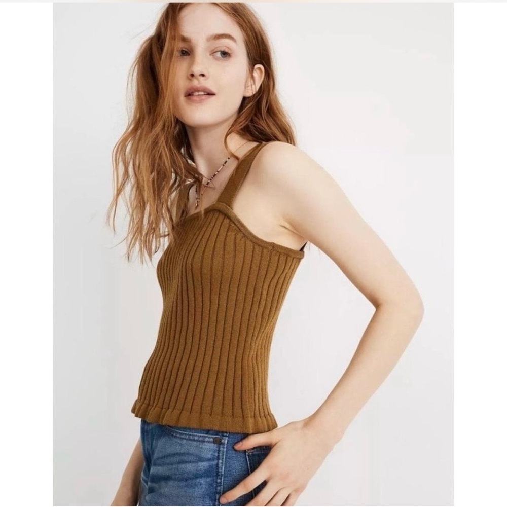 Madewell ribbed sweater tank top
